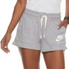 Women's Nike Gym Vintage Drawstring Shorts, Size: Large, Dark Grey
