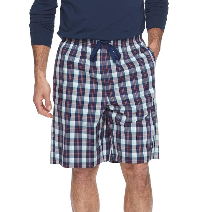 Men's Croft & Barrow&reg; True Comfort Stretch Woven Sleep Shorts, Size: Medium, Brt Blue