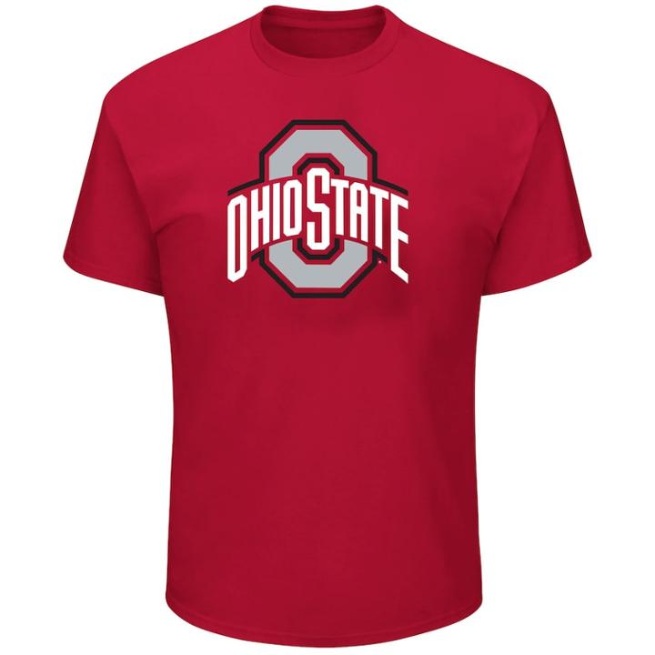 Men's Ohio State Buckeyes Logo Tee, Size: 6xl, Red