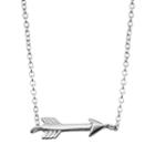 Sterling Silver Arrow Necklace, Women's, Grey