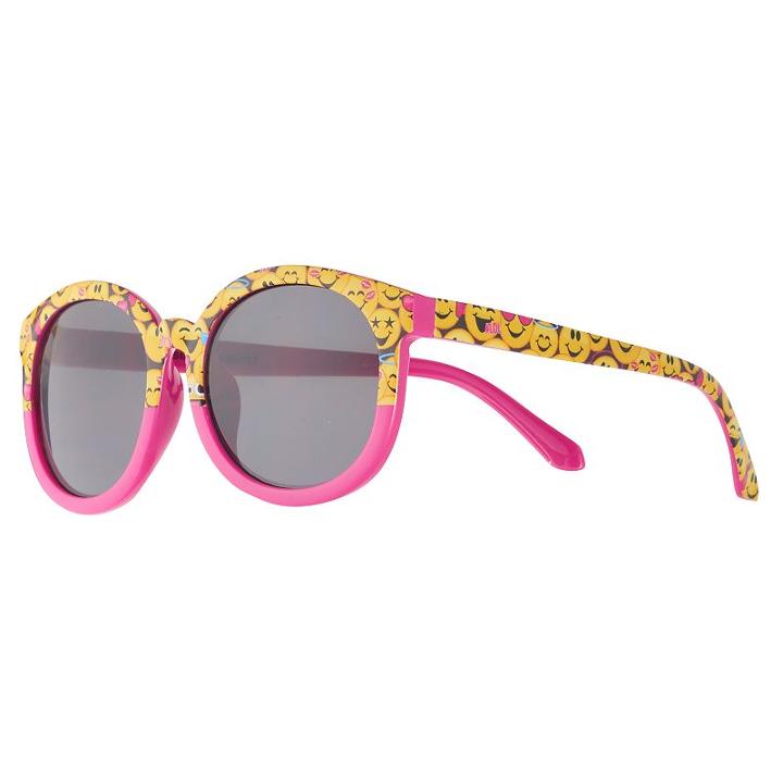 Girls 4-6x Emoji Round Sunglasses, Girl's, Multicolor