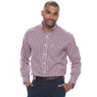 Men's Dockers Classic-fit Comfort Stretch Button-down Shirt, Size: Xxl, Red