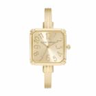 Laura Ashley Women's Square Cuff Watch, Yellow