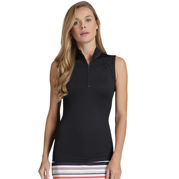 Women's Tail Ginny Embellished Golf Tank, Size: Xs, Black