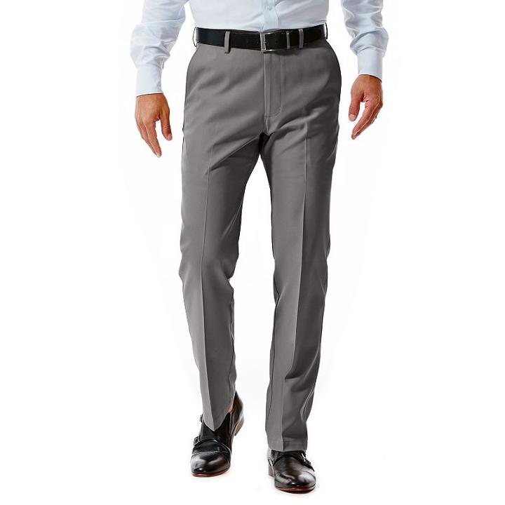 Men's Haggar&reg; Straight-fit Performance Flex-waist Pants, Size: 40x32, Oxford