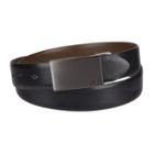 Men's Dockers Reversible Feather-edge Plaque-buckle Belt, Size: 44, Grey (charcoal)