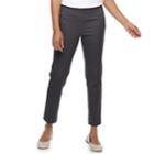 Petite Croft & Barrow&reg; Effortless Stretch Pull-on Pants, Women's, Size: 8 Petite, Dark Grey