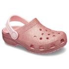 Crocs Classic Glitter Girls' Clogs, Size: 12, Light Pink