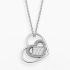 Insignia Collection Nascar Kyle Busch Sterling Silver 18 Heart Pendant, Women's, Size: 18, Grey