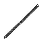 Axl By Triton Stainless Steel Black Ion Diamond Accent Id Bracelet - Men, Size: 8.5, Grey