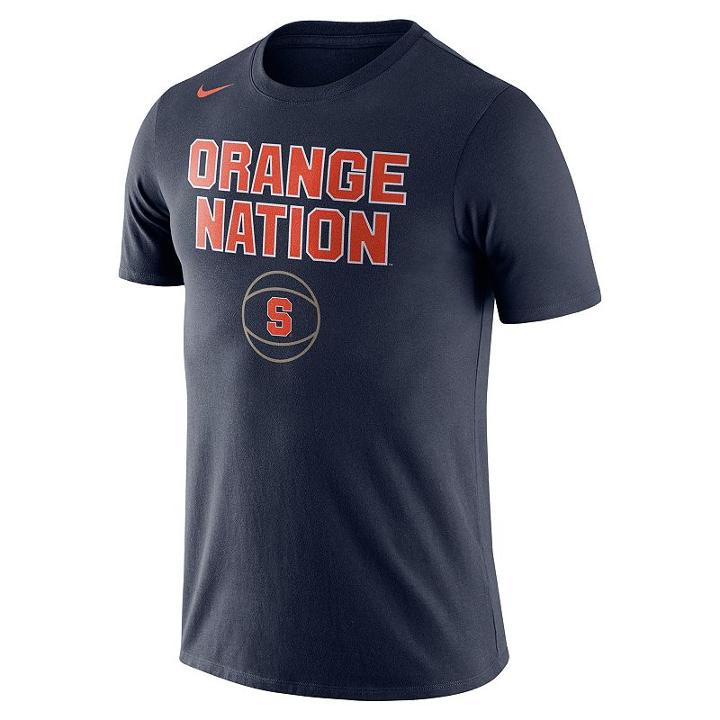 Men's Nike Syracuse Orange Basketball Local Tee, Size: Xxl, Blue (navy)