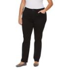 Plus Size Gloria Vanderbilt Bridget Straight-leg Jeans, Women's, Size: 20 - Regular, Grey (charcoal)
