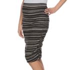 Maternity A:glow Ruched Pencil Skirt, Women's, Size: S-mat, Black