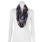 Apt. 9&reg; Floral Chiffon Infinity Scarf, Women's, Pink