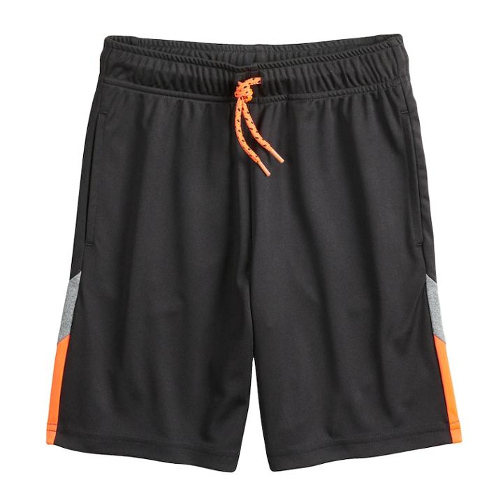 Boys 4-10 Jumping Beans&reg; Active Pieced Shorts, Size: 6, Black