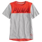 Boys 4-7 Puma Colorblock Graphic Tee, Size: 7, Dark Red