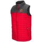 Men's Maryland Terrapins Amplitude Puffer Vest, Size: Small, Dark Red
