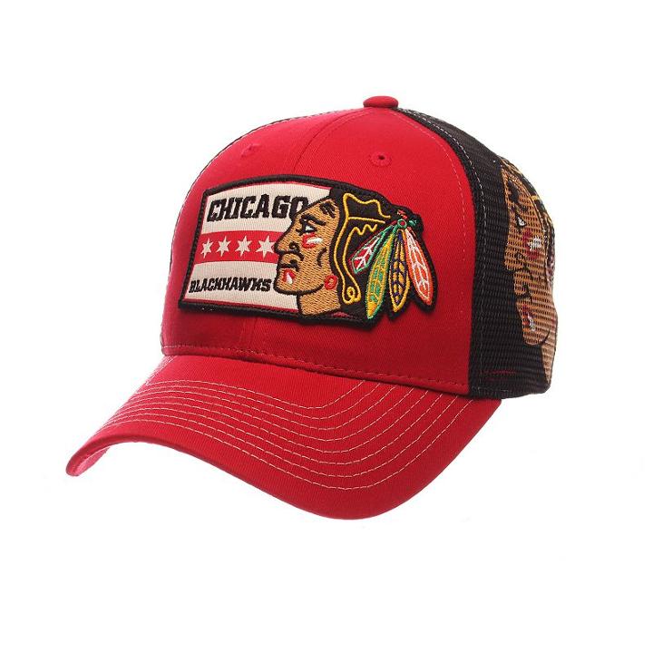 Adult Zephyr Chicago Blackhawks Interstate Snapback Cap, Multicolor