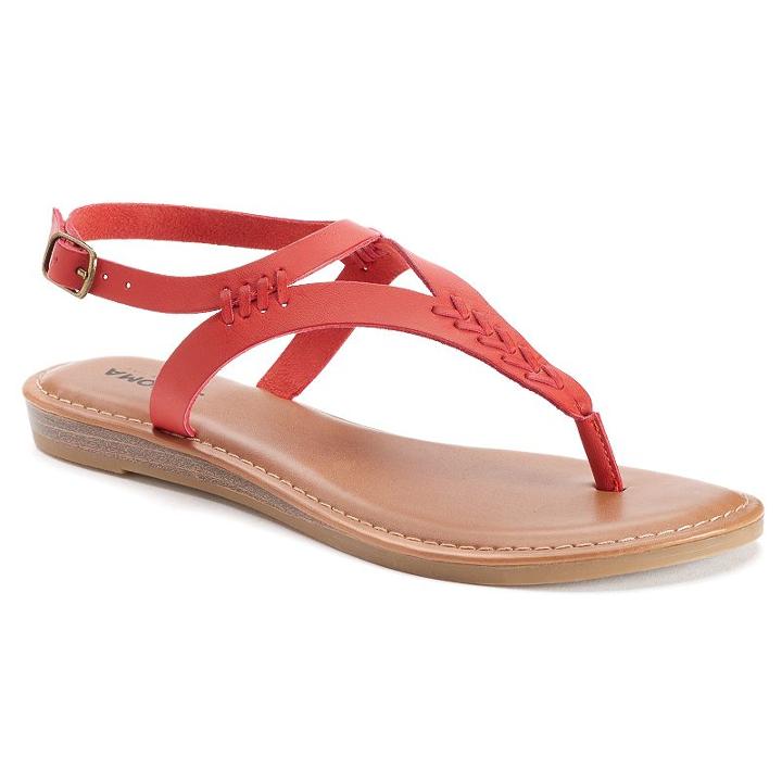 Sonoma Goods For Life&trade; Eiree Women's Sandals, Size: Medium (7), Med Red