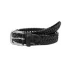 Men's Haggar Braided Leather Belt, Size: 34, Black