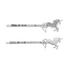 Lc Lauren Conrad Runway Collection Unicorn Bobby Pin Set, Women's, Silver