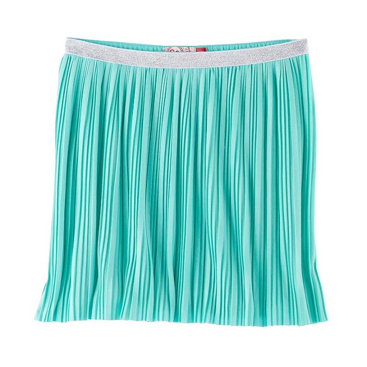 Girls 7-16 So&reg; Metallic Micro Pleated Skirt, Size: L/12, Turquoise/blue (turq/aqua)