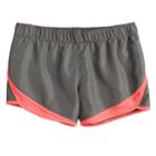 Girls 7-16 So&reg; Woven Running Shorts, Size: 10, Dark Grey