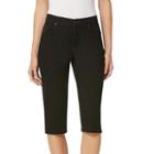 Women's Gloria Vanderbilt Amanda Skimmer Pants, Size: 14, Black