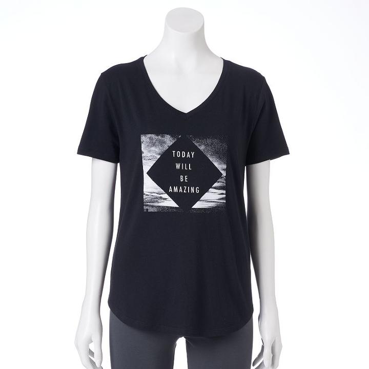 Women's Tek Gear&reg; Dry Tek V-neck Tee, Size: Xl, Oxford