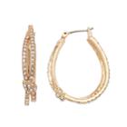 Simply Vera Vera Wang Knot Hoop Nickel Free Earrings, Women's, Gold