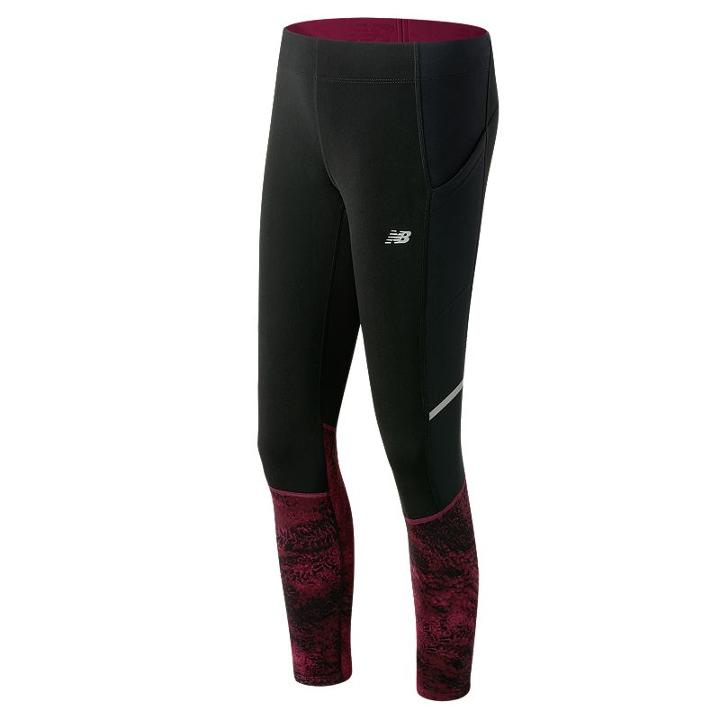 Women's New Balance Nb Heat Running Tights, Size: Medium, Purple Oth