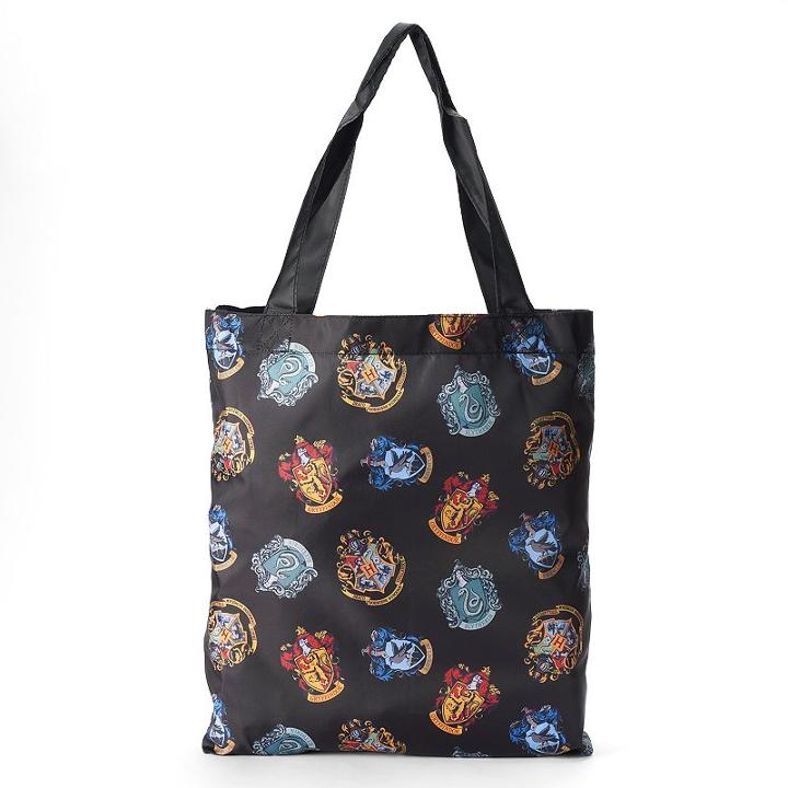 Harry Potter Letter To Hogwarts Packable Tote, Women's, Black