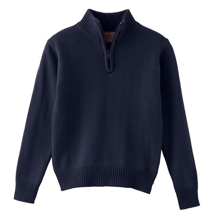 Boys 8-20 Eddie Bauer Quarter-zip Sweater, Boy's, Size: 4, Blue