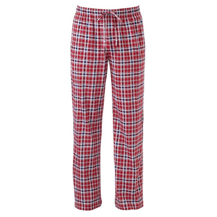 Big & Tall Croft & Barrow&reg; True Comfort Knit Lounge Pants, Men's, Size: Xl Tall, Med Red