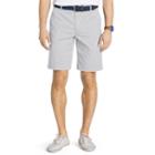 Izod, Men's Saltwater Straight-fit Stretch Chino Shorts, Size: 34, Light Grey