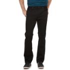 Men's Marc Anthony Slim-fit Brushed Satin Stretch Pants, Size: 34x32, Black