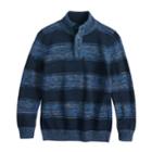 Boys 8-20 Urban Pipeline&trade; Striped Mockneck Sweater, Size: Xl, Dark Blue