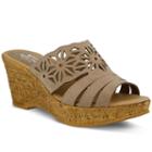 Spring Step Dora Women's Wedge Sandals, Size: 40, Med Beige