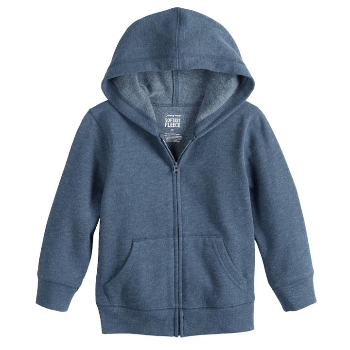 Toddler Boy Jumping Beans&reg; Softest Fleece Zip Hoodie, Size: 3t, Dark Blue