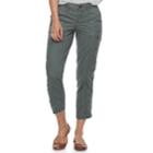 Women's Sonoma Goods For Life&trade; Utility Capris, Size: 14, Grey