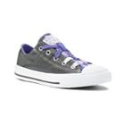 Kid's Converse Chuck Taylor All Star Loopholes Metallic Shimmer Shoes, Size: 3, Silver