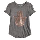 Girls 7-16 & Plus Size Mudd&reg; Short Sleeve Graphic Tee, Size: 7-8, Oxford