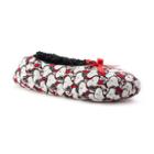 Women's Peanuts Snoopy Fuzzy Babba Ballerina Slippers, Size: M-l, Red
