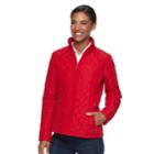 Women's Weathercast Quilted Jacket, Size: Small, Med Red