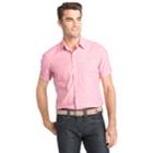 Men's Izod Slim-fit Chambray Button-down Shirt, Size: Large, Pink
