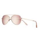 Lc Lauren Conrad 58mm Per Se Aviator Gradient Sunglasses, Light Pink