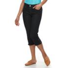 Women's Dana Buchman 21-in. Button-hem Capri Jeans, Size: 4, Med Blue