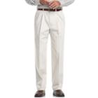 Big & Tall Haggar Work To Weekend Classic-fit Pleated Expandable Waist Pants, Men's, Size: 52x32, Lt Beige
