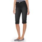Women's Gloria Vanderbilt Amanda Skimmer Capris, Size: 6 Avg/reg, Black