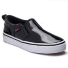 Vans Asher Slip-on Skate Shoes - Girls, Girl's, Size: Medium (5), Black